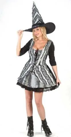 Gothic Rosen Hexe Kostüm Gr. SM