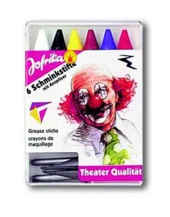 6 Schminkstifte Mit Spitzer