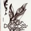 Flügel Tattoo Butterfly Cross -Halloween Make up Verkäufe 16723 Fluegel Tattoo Butterfly Cross Temporary Tattoo Tribal