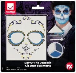 Day Of The Dead FX Make Up Set Blau -Halloween Make up Verkäufe 50803 p