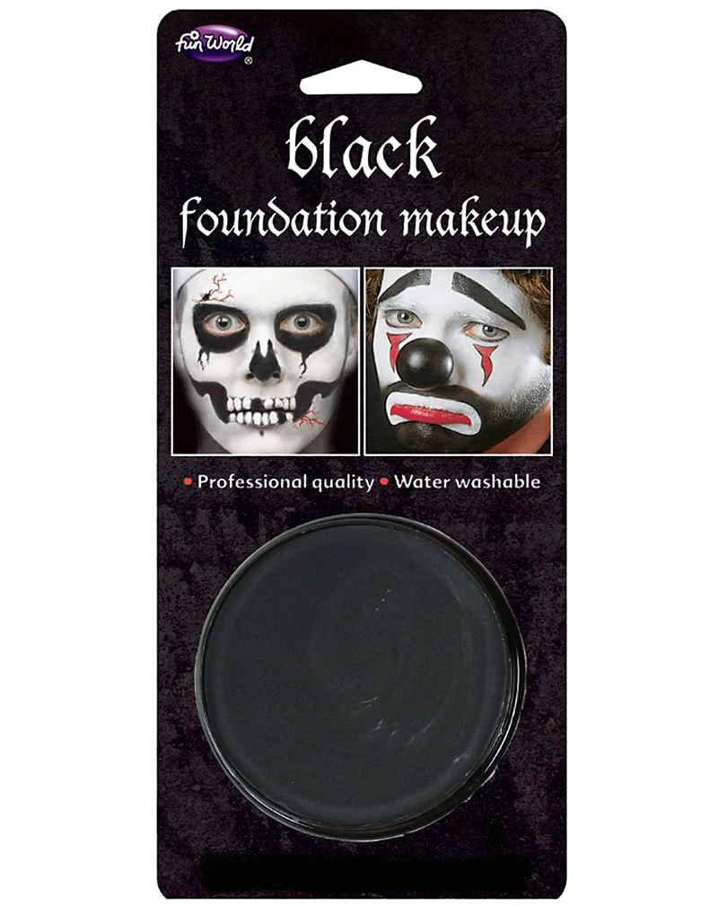 Halloween Basis Make-up Schwarz 3 Halloween Basis Make-up Schwarz