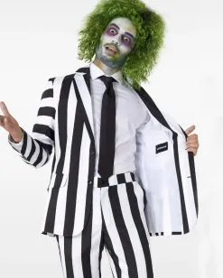 Beetlejuice Anzug - Suitmeister -Halloween Make up Verkäufe beetlejuice anzug suitmeister opposuits anzug beetlejuice kostuem anzug beetlejuice verkleidung gestreifter anzug 54381 2