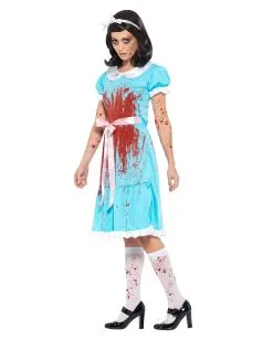 Blutiger Horror Zwilling Kostüm -Halloween Make up Verkäufe blutiger horror zwilling kostuem moerder zwilling verkleidung halloween horrorfilm kostuem 35826 3 1