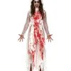 Blutiges Killerbraut Kostüm Mit Schleier