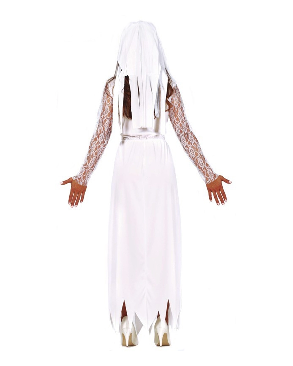 Blutiges Killerbraut Kostüm Mit Schleier 4 Blutiges Killerbraut Kostüm Mit Schleier – Bild 2