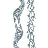Body Bands Klebetattoo Chained -Halloween Make up Verkäufe body bands klebetattoos chained stacheldraht tattoo zum aufkleben 37639