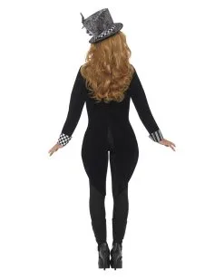 Dark Miss Hatter Kostüm Deluxe -Halloween Make up Verkäufe dark miss hatter kostuem dunkle hutmacherin verkleidung halloween frauen kostuem 28483 3