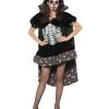 Day Of The Dead Senorita Kostüm -Halloween Make up Verkäufe day of the dead senorita kostuem tag der toten kostuemkleid sugar skull verkleidung fuer halloween 28605