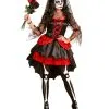 Dia De Los Muertos Brautkostüm -Halloween Make up Verkäufe dia los muertos brautkostuem tag der toten frauenkostuem bild1 27034 1
