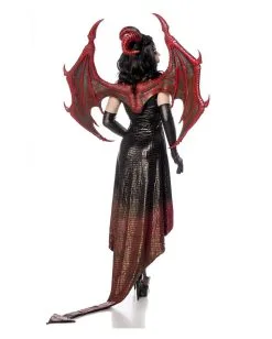 Dragon Lady Kostüm Mit Flügel -Halloween Make up Verkäufe drachen lady kostuem mit fluegel dragon lady costume w wings 38620 04 3