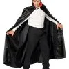Dracula Cape Satin Schwarz