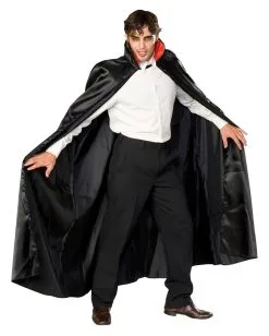 Dracula Cape Satin Schwarz