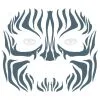 Face Tattoo Tribal Zebra -Halloween Make up Verkäufe face tattoo tribal zebra gesichtstattoo zum aufkleben tier make up 37662 1