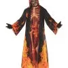Flammen Skelett Robe 2 Flammen Skelett Robe -Halloween Make up Verkäufe flammen skelett robe photorealistisches flammen kostuem als halloween verkleidung 25107