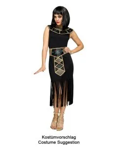 Schwarzes Fransenkleid Mix & Match -Halloween Make up Verkäufe fransen kleid schwarz karnevalkleid faschingskleid finge woman dress black bild4 25793