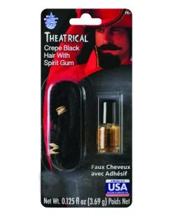 Theater Haar Schwarz Mit Mastix