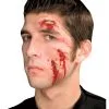 Glasscherben Wunde 3-teilig -Halloween Make up Verkäufe glasscherben latexwunde unfall wunde aus latex halloween glass attack wunde 10925