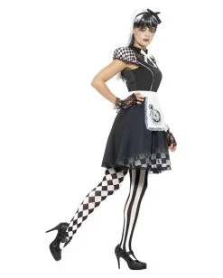 Gothic Alice Damenkostüm -Halloween Make up Verkäufe gothic alice damenkostuem dunkle alice aus dem maerchenland halloween kostuemkleid 28474 2