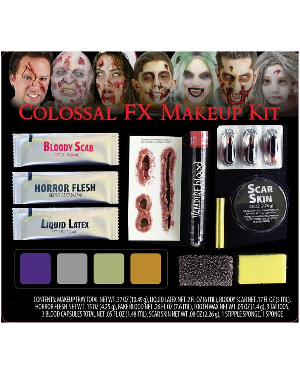 Halloween Family FX Make-up Kit 3 Halloween Family FX Make-up Kit