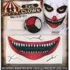 Killer Clown Make-Up Set -Halloween Make up Verkäufe halloween clown schminke killer clown make up set horror joker schminke fuer halloween 25348