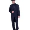 Herrenfrack Deluxe Schwarz -Halloween Make up Verkäufe herrenfrack gefuettert schwarz kostuemfrack smoking jacket 27210