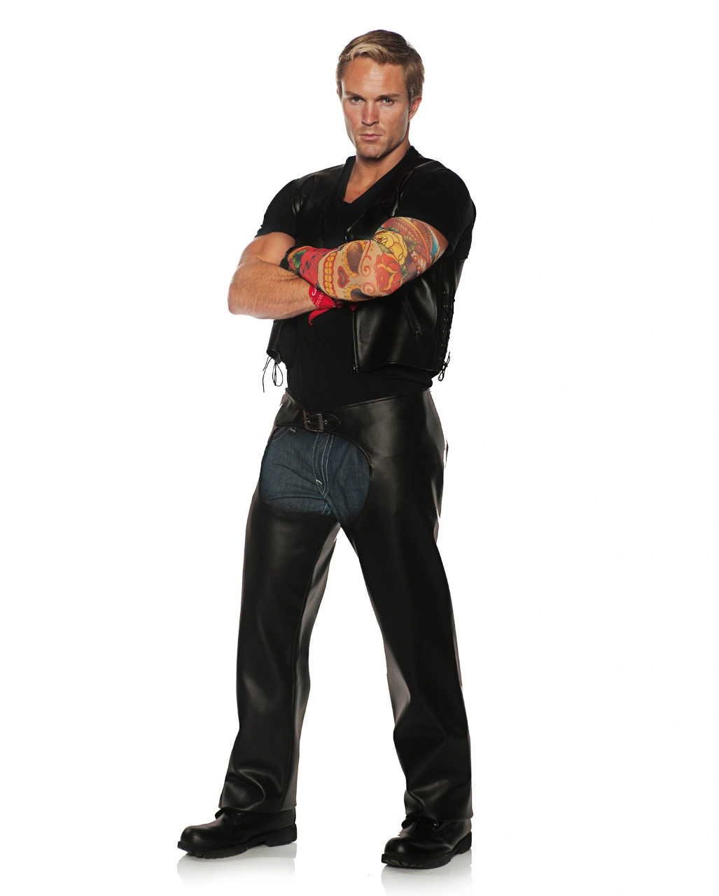 Highway Biker Herrenkostüm 3 Highway Biker Herrenkostüm