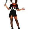Eishockey Damenkostüm Mit Maske -Halloween Make up Verkäufe jc dead kostuem halloween kostuem fuer frauen horror verkleidung ladies costume 26489