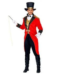 Klassisches Zirkusdirektor Herrenkostüm -Halloween Make up Verkäufe klassisches zirkusdirektor herrenkostuem ringmaster costume karnevalkostuem 38123 02
