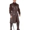 Kreuzritter Herrenkostüm Braun -Halloween Make up Verkäufe kreuzritter herrenkostuem mittelalterkostuem kriegerkostuem crusader costume 31451