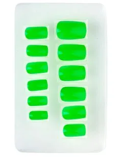 Neon Airbrush Fingernägel Neon Grün -Halloween Make up Verkäufe neon airbrush fingernaegel neon gruen neon fingernails neon green falsche fingernaegel 36697 02