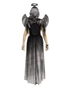 Onyx Engel Damen Kostüm -Halloween Make up Verkäufe onyx engel damen kostuem onyx angel woman costume schwarzer engel halloween frauen verkleidung 54224 2