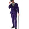 Pimp Faux Fur Zebra Anzug - Suitmeister -Halloween Make up Verkäufe pimp faux fur purple suitmaster opposuite anzug suitmeister kostuem anzug zebra fell anzug 54383 1