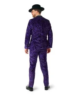 Pimp Faux Fur Zebra Anzug - Suitmeister 9 Pimp Faux Fur Zebra Anzug - Suitmeister -Halloween Make up Verkäufe pimp faux fur purple suitmaster opposuite anzug suitmeister kostuem anzug zebra fell anzug 54383 5