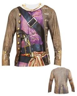 Piraten Shirt Longsleeve -Halloween Make up Verkäufe piraten shirt kostuemzubehoer seeraeuber hemd pirate longsleeve piratenkostuem 29393 4