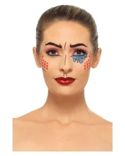 Pop Art Make Up Kit 11 Pop Art Make Up Kit -Halloween Make up Verkäufe pop art make up kit pop art schminkset fasching karnevalsschminke comic 35821 4