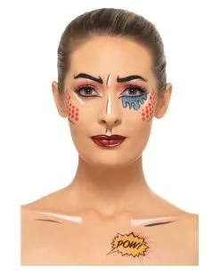 Pop Art Make Up Kit 12 Pop Art Make Up Kit -Halloween Make up Verkäufe pop art make up kit pop art schminkset fasching karnevalsschminke comic 35821 5