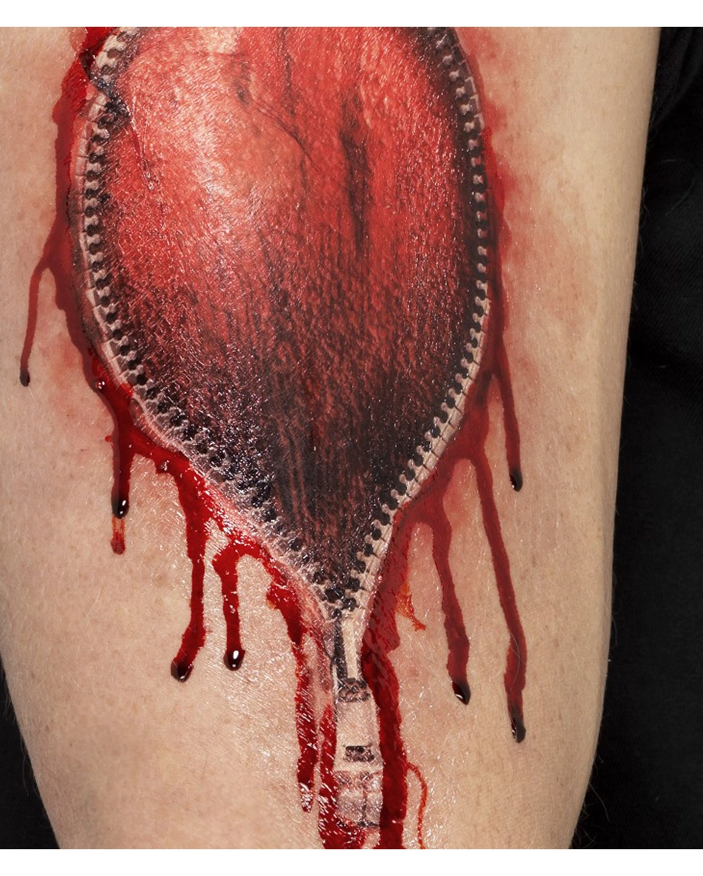 Reißverschluss Wunde Klebetattoo 4 Reißverschluss Wunde Klebetattoo – Bild 2
