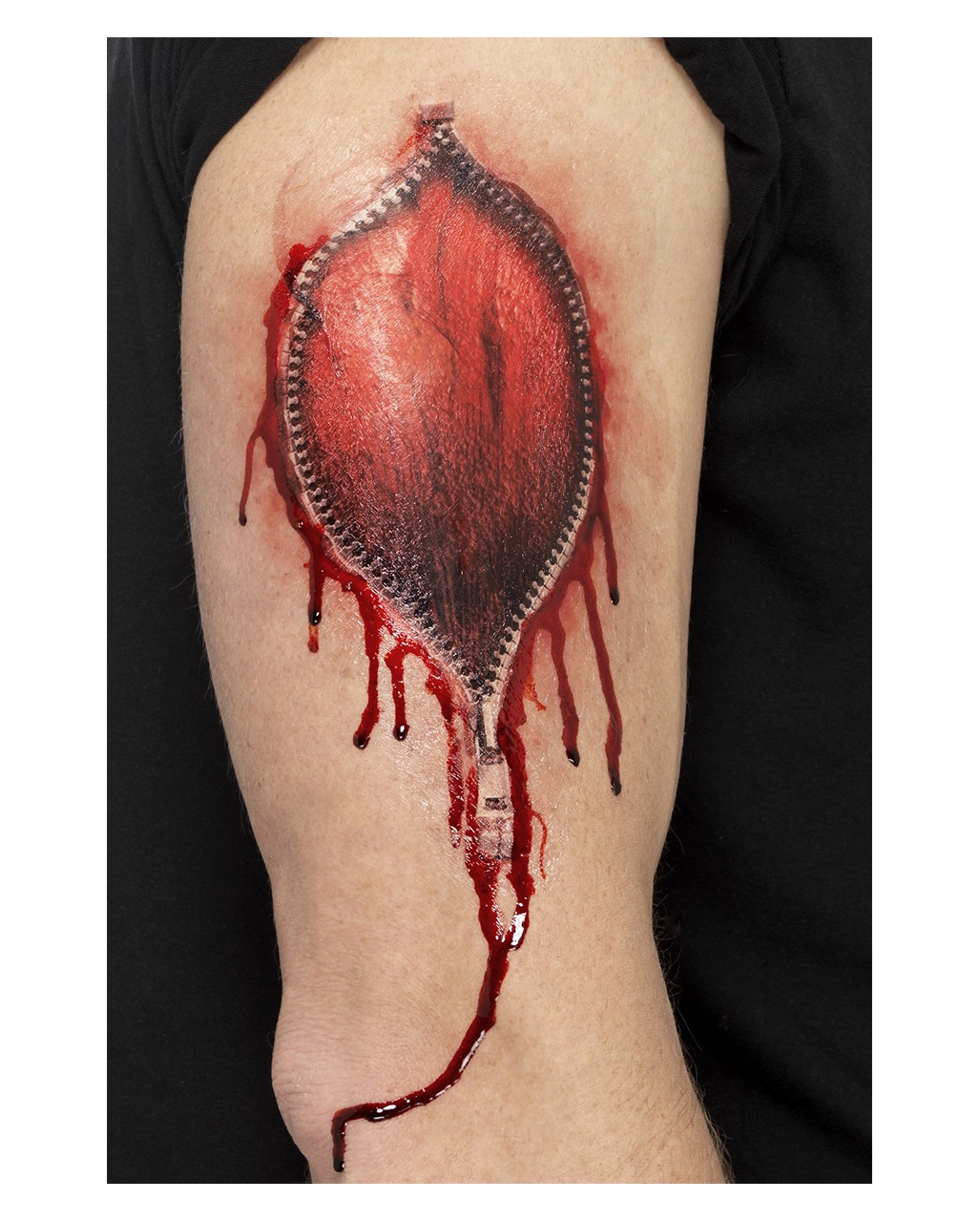 Reißverschluss Wunde Klebetattoo 3 Reißverschluss Wunde Klebetattoo