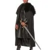 Renaissance Umhang Mit Kunstfell Schwarz