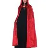 Roter Samt Umhang -Halloween Make up Verkäufe roter samt umhang rot rotkaeppchen kapuzenumhang maerchenfigur kostuem accessoire 18365 2