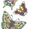 Schmetterling Aufklebe Tattoo -Halloween Make up Verkäufe schmetterlings klebetattoo faketaetowierung faschings kostuem zubehoer butterfly tattoo 18509