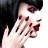Schwarze Fingernägel Mit Blood Splatter 12 St. -Halloween Make up Verkäufe schwarze fingernaegel mit blood splatter fingernaegel mit blutspritzer black fingernails with blood splatter 36703 01