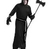 Schwarze Sensenmann Robe Mit Kapuze -Halloween Make up Verkäufe schwarze sensenmann robe henkerskutte black hooded grim reaper robe 39043 01