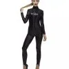 Schwarzer Kunstleder Catsuit 1 Schwarzer Kunstleder Catsuit -Halloween Make up Verkäufe schwarzer kunstleder catsuit black faux leather catsuit schwarzer kostuemanzug halloween jumpsuit schwarz fasching 54427