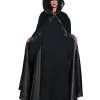 Samt & Satin Cape Deluxe 1 Samt & Satin Cape Deluxe -Halloween Make up Verkäufe schwarzer kapuzenumhang aus samt schwarzes samtcape halloween umhang faschings umhang 15968 1