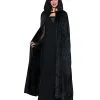 Samt Umhang Schwarz -Halloween Make up Verkäufe schwarzer samt umhang schwarzes samtcape kostuemumhang velvet cape black 18366 3