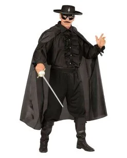Schwarzes Rüschenhemd Mit Knöpfen -Halloween Make up Verkäufe schwarzes rueschenhemd mit knoepfen zorro hemd piratenhemd seeraeuberhemd 25594 3