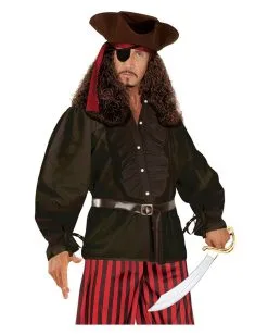 Schwarzes Rüschenhemd Mit Knöpfen -Halloween Make up Verkäufe schwarzes rueschenhemd mit knoepfen zorro hemd piratenhemd seeraeuberhemd 25594 4