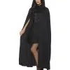 Schwarzes Cape Als Kapuzen Umhang Deluxe -Halloween Make up Verkäufe schwarzes cape als kapuzen umhang halloween cape deluxe 26736 3