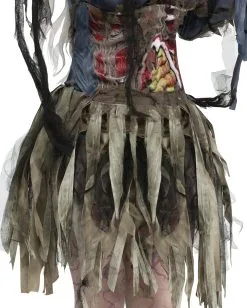 Sexy 3D-Zombiekostüm Für Frauen -Halloween Make up Verkäufe sexy 3d zombiekostuem fuer frauen halloween untote verkleidung moorleiche kostuem 21989 03